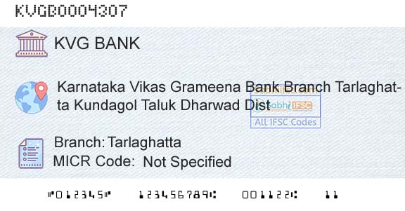 Karnataka Vikas Grameena Bank TarlaghattaBranch 