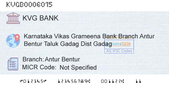 Karnataka Vikas Grameena Bank Antur BenturBranch 
