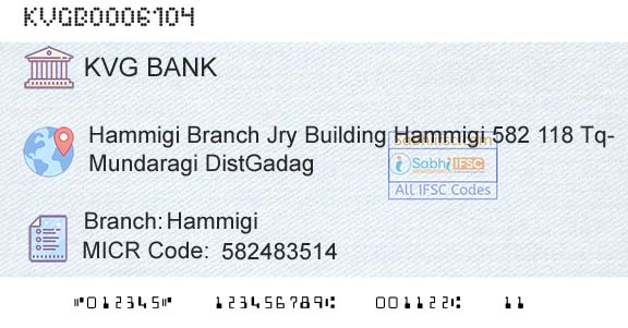 Karnataka Vikas Grameena Bank HammigiBranch 