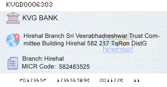 Karnataka Vikas Grameena Bank HirehalBranch 