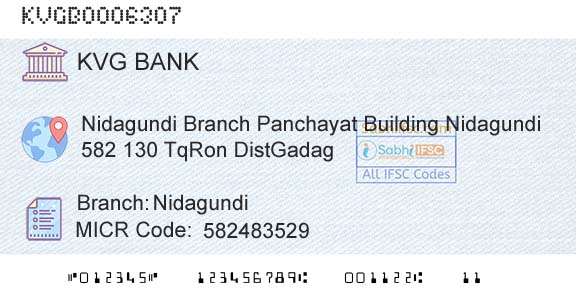 Karnataka Vikas Grameena Bank NidagundiBranch 