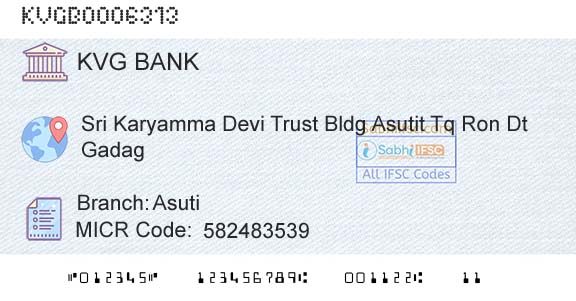 Karnataka Vikas Grameena Bank AsutiBranch 