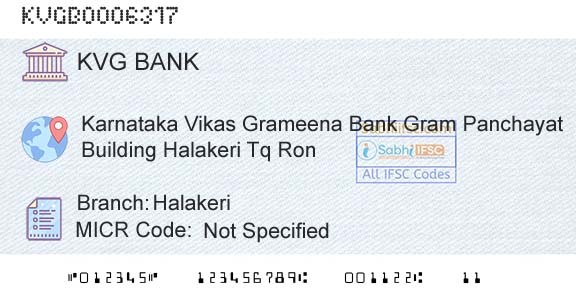 Karnataka Vikas Grameena Bank HalakeriBranch 