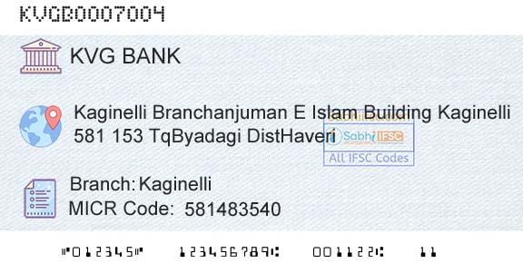 Karnataka Vikas Grameena Bank KaginelliBranch 