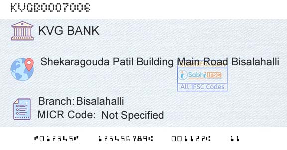 Karnataka Vikas Grameena Bank BisalahalliBranch 