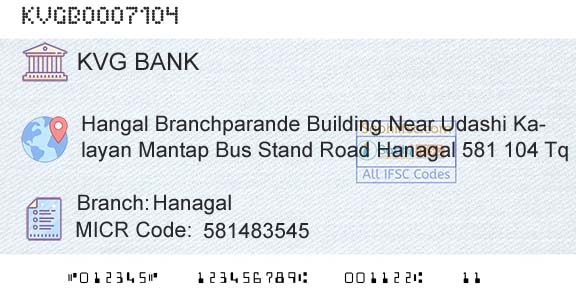 Karnataka Vikas Grameena Bank HanagalBranch 