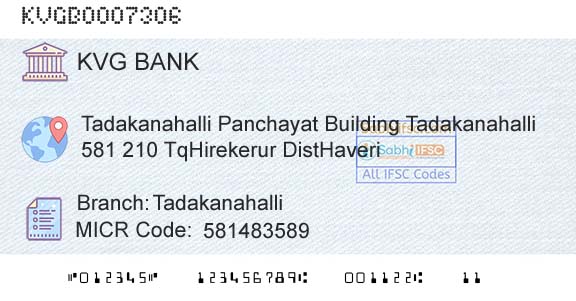 Karnataka Vikas Grameena Bank TadakanahalliBranch 