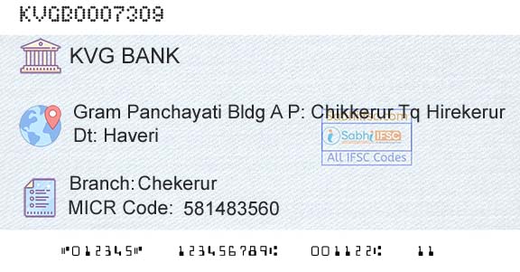 Karnataka Vikas Grameena Bank ChekerurBranch 
