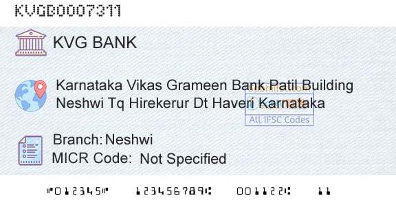 Karnataka Vikas Grameena Bank NeshwiBranch 
