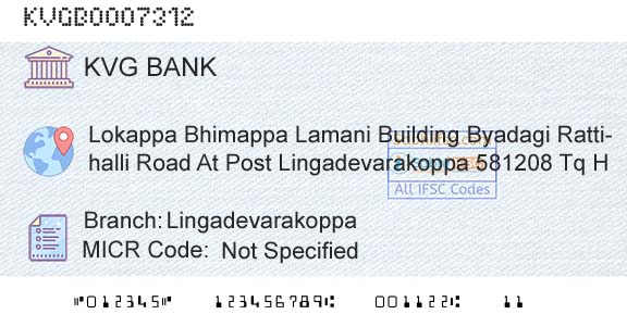 Karnataka Vikas Grameena Bank LingadevarakoppaBranch 