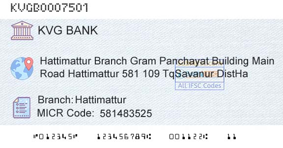 Karnataka Vikas Grameena Bank HattimatturBranch 