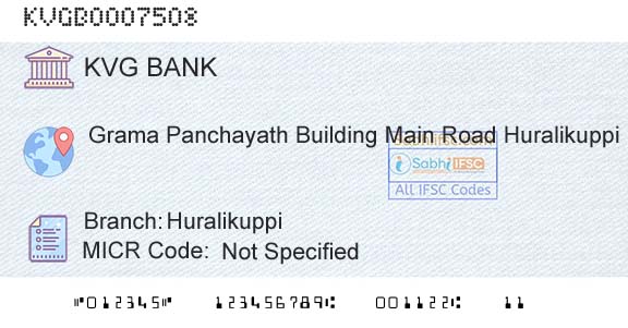 Karnataka Vikas Grameena Bank HuralikuppiBranch 