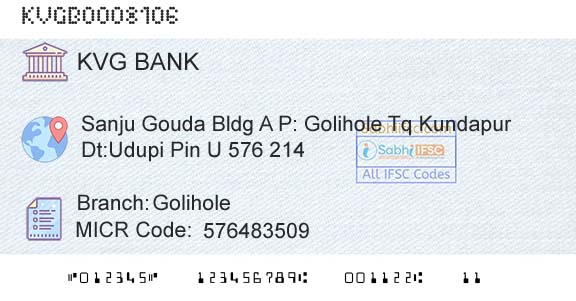 Karnataka Vikas Grameena Bank GoliholeBranch 