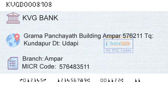 Karnataka Vikas Grameena Bank AmparBranch 