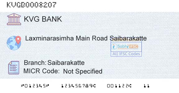 Karnataka Vikas Grameena Bank SaibarakatteBranch 