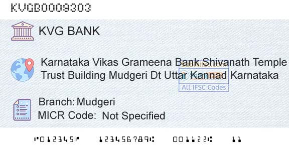 Karnataka Vikas Grameena Bank MudgeriBranch 