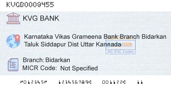 Karnataka Vikas Grameena Bank BidarkanBranch 