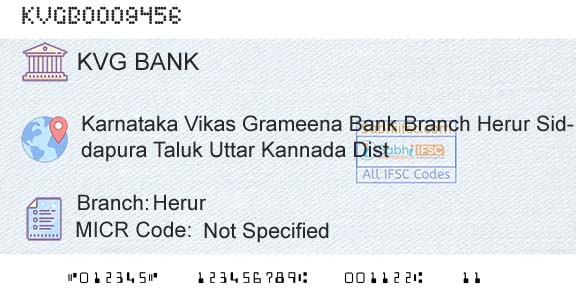 Karnataka Vikas Grameena Bank HerurBranch 