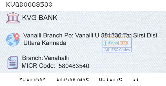 Karnataka Vikas Grameena Bank VanahalliBranch 