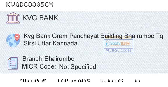 Karnataka Vikas Grameena Bank BhairumbeBranch 