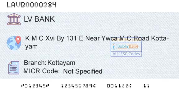 Laxmi Vilas Bank KottayamBranch 
