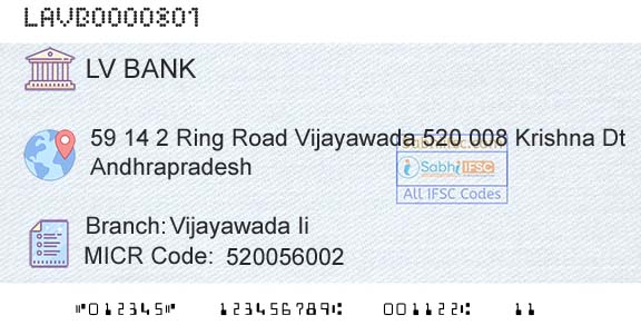 Laxmi Vilas Bank Vijayawada IiBranch 