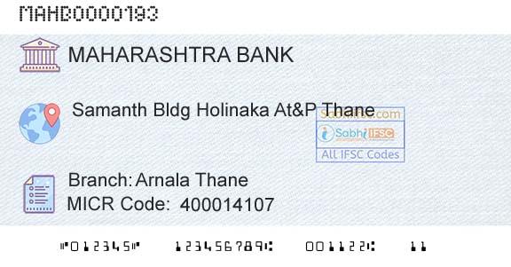 Bank Of Maharashtra Arnala ThaneBranch 