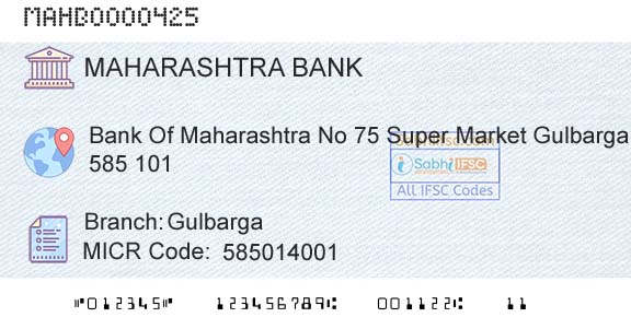 Bank Of Maharashtra GulbargaBranch 