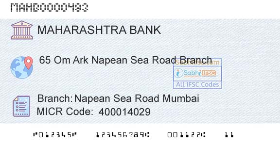 Bank Of Maharashtra Napean Sea Road MumbaiBranch 