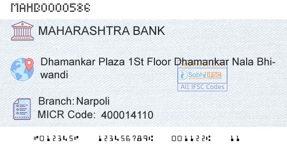Bank Of Maharashtra NarpoliBranch 