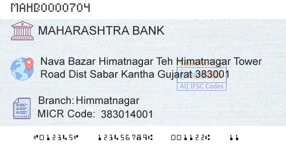 Bank Of Maharashtra HimmatnagarBranch 