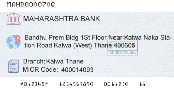 Bank Of Maharashtra Kalwa ThaneBranch 