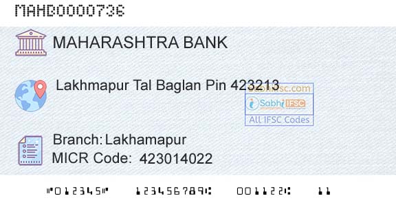 Bank Of Maharashtra LakhamapurBranch 