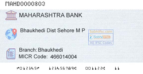 Bank Of Maharashtra BhaukhediBranch 