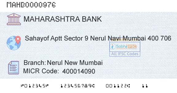 Bank Of Maharashtra Nerul New MumbaiBranch 