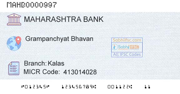 Bank Of Maharashtra KalasBranch 