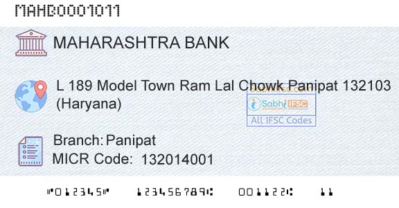 Bank Of Maharashtra PanipatBranch 