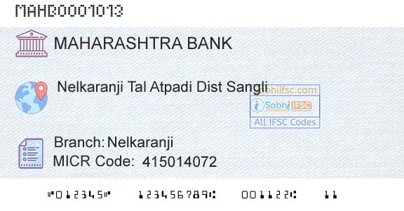 Bank Of Maharashtra NelkaranjiBranch 