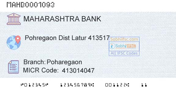 Bank Of Maharashtra PoharegaonBranch 