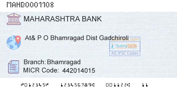 Bank Of Maharashtra BhamragadBranch 