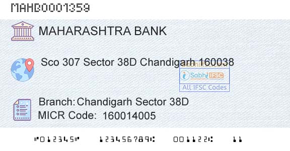 Bank Of Maharashtra Chandigarh Sector 38dBranch 