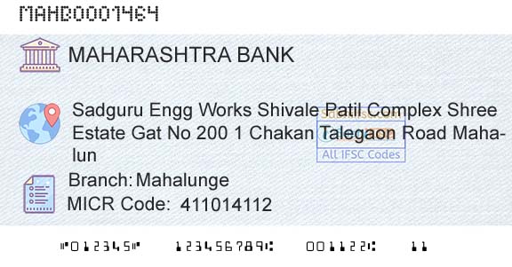 Bank Of Maharashtra MahalungeBranch 