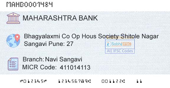 Bank Of Maharashtra Navi SangaviBranch 