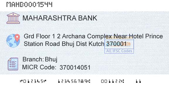 Bank Of Maharashtra BhujBranch 