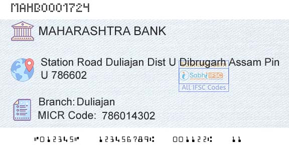 Bank Of Maharashtra DuliajanBranch 
