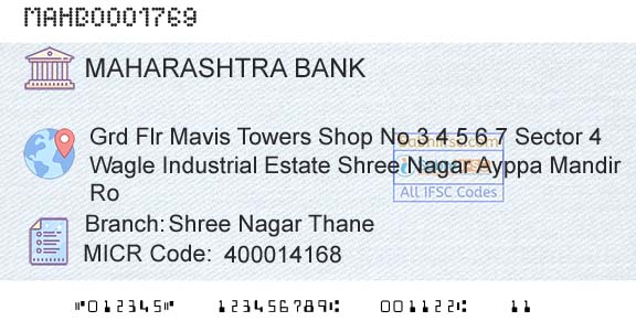 Bank Of Maharashtra Shree Nagar ThaneBranch 