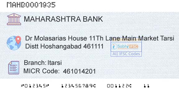 Bank Of Maharashtra ItarsiBranch 