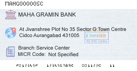 Maharashtra Gramin Bank Service CenterBranch 