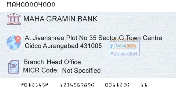 Maharashtra Gramin Bank Head OfficeBranch 