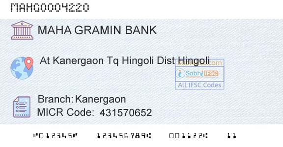 Maharashtra Gramin Bank KanergaonBranch 